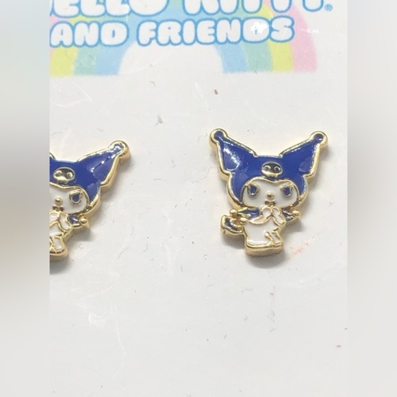 Hello‎ Kitty & Friends Kuromi stud earrings new - Picture 1 of 16